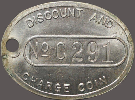 Horace Partridge Sporting Goods Discount Charge Coin