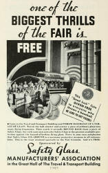 1934 Safety Glass Manufacturers Association Exhibit ad