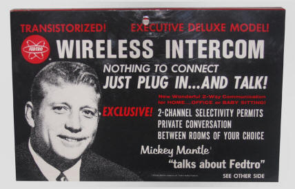 Mickey Mantle Fedtro Wireless Intercom Executive Model