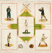 1912 Baseball-Motif Pillowcase Tobacco Premium