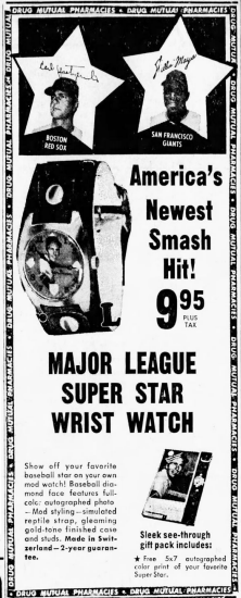 Major League Super Star Watches Advertisement