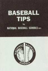 Baseball Tips Booklet free with Baseball watch