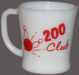 Mickey Mantle Bowling Center 200 Club Coffee Cup