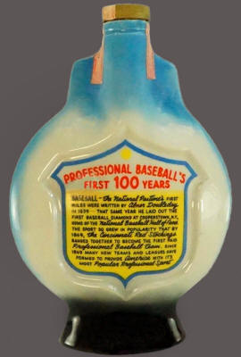 1969 Jim Beam Professional Baseball 100th Anniversary Decanter