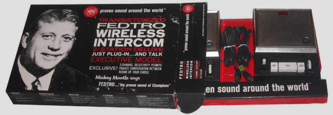 Mickey Mantle Fedtro Wireless Intercom box