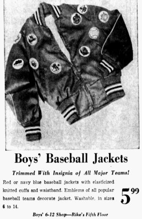 1959 baseball Emblen Patch Jacket ad