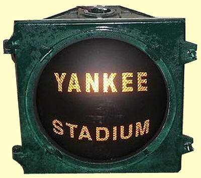 New York Yankees Restored traffic direction Street Light