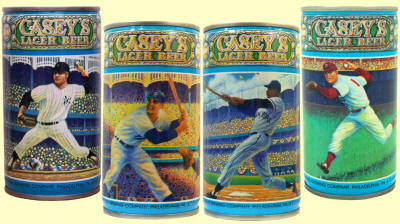 Casey's Lager Beer Baseball Series cans