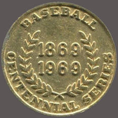 1969 Citgo Baseball Player Coin Back