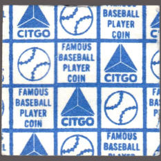 1969 Citgo Baseball Player Coin unopened