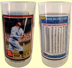 1993 Topps McDonald's All Time Greatest Team Babe Ruth Glass