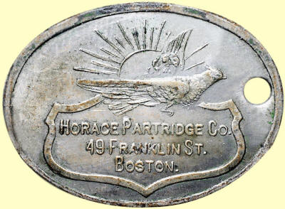  Horace Partridge Co. Sporting Goods Charge Coin