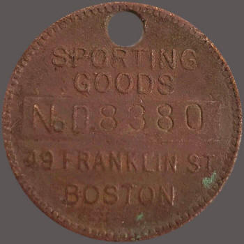 Horace Partridge Sporting Goods Discount Charge Coin