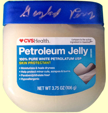 Gaylord Perry autographed Petroleum Jelly jar.