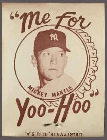 Mickey Mantle 'Me For Yoo-Hoo' Matchbooks