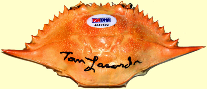 Tommy Lasorda autographed Crab Shell PSA/DNA Authentic