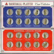 1969 Citgo Baseball Player Coin Display