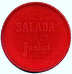 1962 Salada Junkets coin