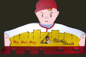 Mac Boy "My Bat Boy" Bat Rack with Mickey Mantle Decal