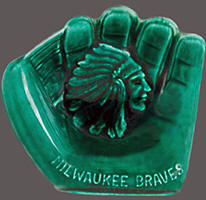 Milwaukee Braves Don Heffner Ceramic Glove