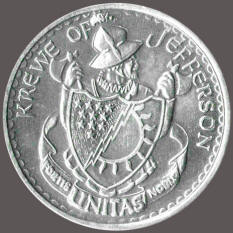 Krewe of Jefferson Doubloon Throw Coin