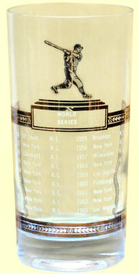 1964 Sport Kings World Series Baseball Glass Tumbler