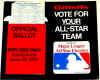 1970 Official All-Star Game Ballot Box Display