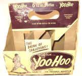 1960s Yogi Berra Yoo-Hoo Six Pack Carton