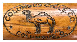 Columbus Cycle Co. Baseball Bat Camel 