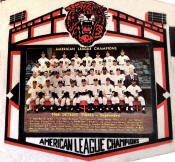 1968 Detroit Tigers World Series photo Pennant