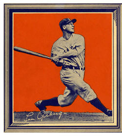 Lou Gehrig1934 Wheatis card