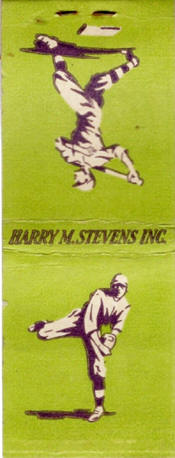 Harry M. Stevens Inc. Matchbook Cover