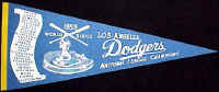 1959 LA Dodgers NL Champs World Series Souvenir Pennant