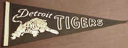 1960's Detroit Tigers Souvenir Pennant