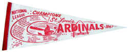 1967 St Louis Cardinals National League Champions Pennant