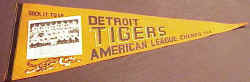 1968 Detroit Tigers American League Champs Pennant