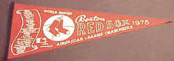 1975 Boston Red Sox A L Champions Scroll Pennant