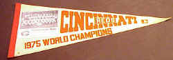 1975 Cincinnati Reds World Champions Pennant