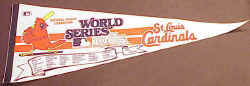 1985 St. Louis Cardinals World Series Souvenir Pennant