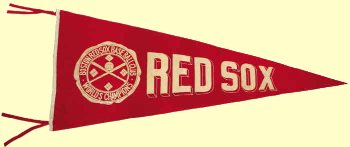 Circa 1910 Boston Red Sox Pennant by Celestial Images