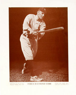 Baseball Magazine Company Ty Cobb Premium 