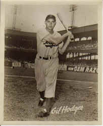 Brooklyn Dodgers Gil Hodges