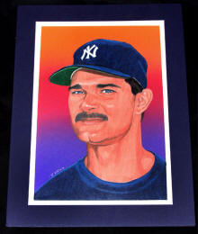 Don Mattingly 1989 Upper Deck Baseball Card 693 V. Wells Original Art