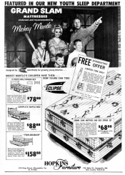 1965 Grand Slam Mattress Mickey Mantle Premium Photo