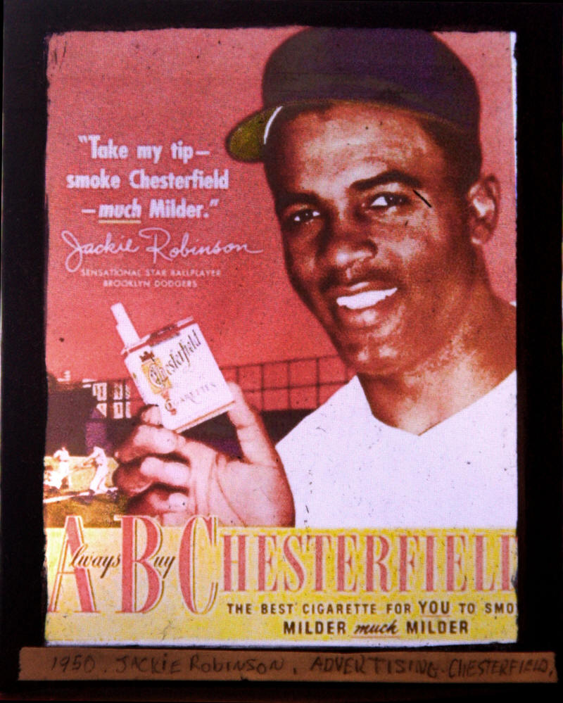 Jackie Robinson Vintage Ad For Old Gold Cigarettes - Ebony…