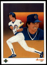 1989 Upper Deck Ryne Sandberg V. Wells baseball card art