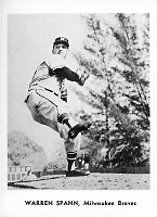 Milwaukee Braves Jay Publishing Picture Pack photo of Warren Spahn
