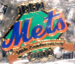 New York Mets 40th Anniversary pin stadium give away