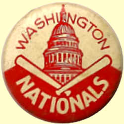 Washington Nationals 1950 American Nut & Chocolate Pin