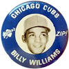 Billy Williams1969 MLBPA Kelly's Potato Chips Pinback button